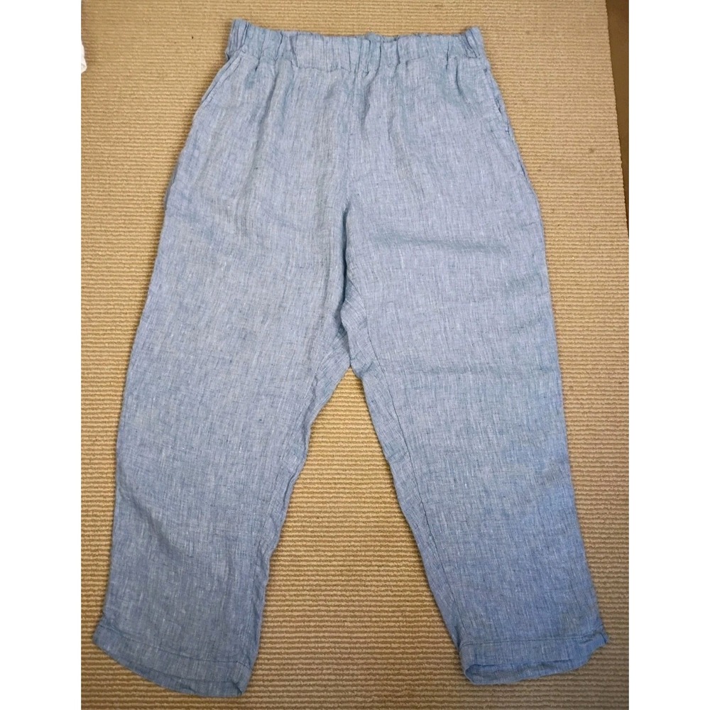 Haven Well Within Women Linen Pants Jogger Slim elastic‎ Waist Size L